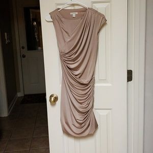 Boston Proper Gold Brown Sz 4 Bodycon